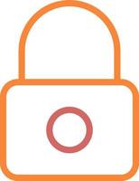 Lock with combination, illustration, vector on a white background.