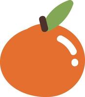 Orange the fruit, illustration, vector on a white background.v