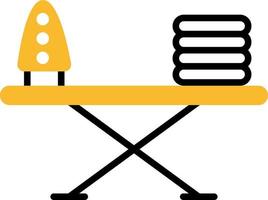 Ironing board, illustration, vector on a white background.