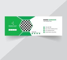 Email signature template design vector