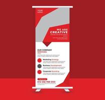 Roll up banner design vector