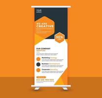 Roll up banner design vector