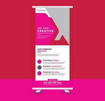 Roll up banner design vector