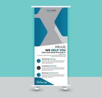 Roll up banner design vector