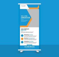 Roll up banner design vector