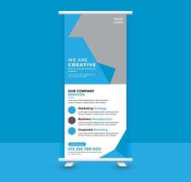 Roll up banner design vector