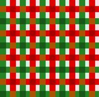 Red Green Plaid, checkered, tartan seamless pattern. Paper, cloth, fabric, table, dress, napkin, cover, bed printing, gift, wrap. Winter, Christmas, Merry, Eve, New year, December, January, Pine tree. vector