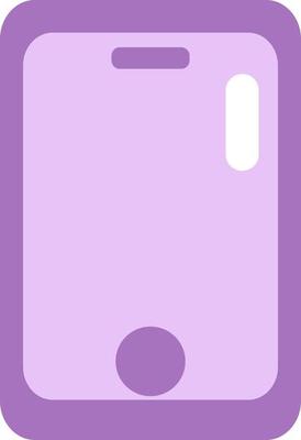 Purple phone, illustration, on a white background.