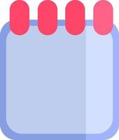 Blank sketchbook, illustration, vector, on a white background. vector