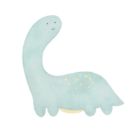 acquerello mano disegnato dinosauro illustrazione png