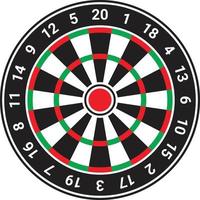 Dart Board Games Design vector