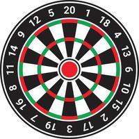 Dart Board Games Design vector