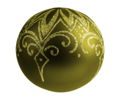 goldene Weihnachtskugel png