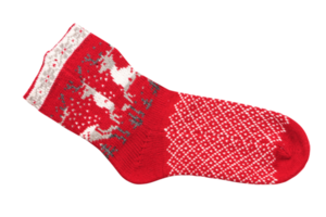 red Christmas sock png