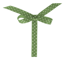 green Christmas ribbon png