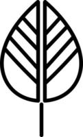White leaf with two stripes over it, illustration, vector on white background.