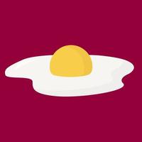 Broken egg, illustration, vector on white background.