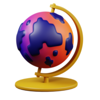 3D-Darstellung des Klassenzimmer-Symbols der Globus-Schule png