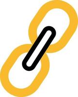 Editing link icon, illustration, vector on a white background.