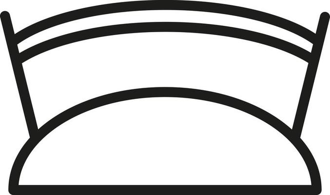 Park bridge, illustration, vector, on a white background.