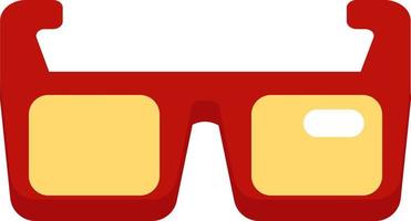 3D Glasses, illustration, vector, on a white background. vector