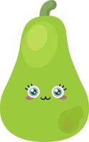 Cute little pear , illustration, vector on white background