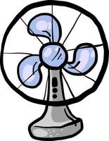 Small fan, illustration, vector on white background