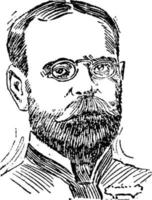 john sousa, ilustración de la vendimia vector