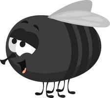 Black fly ,illustration,vector on white background vector