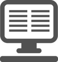 Press computer, illustration, vector on a white background.