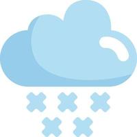 Heavy snow cloud, illustration, vector, on a white background. vector