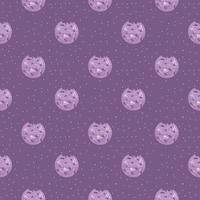 Blueberry cookies pattern, illustration, vector on white background