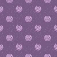 Blueberry cookies pattern, illustration, vector on white background