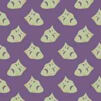 Theater masks , seamless pattern on a purple background. vector