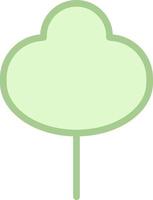 Green forest tree, illustration, vector on a white background.