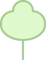 Green forest tree, illustration, vector on a white background.