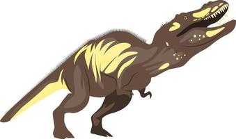 Tyrannosaurus, illustration, vector on white background.