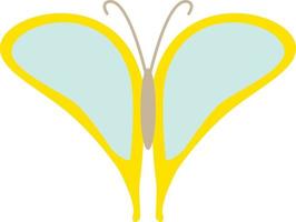 Butterfly with vibrant colors, illustration, vector, on a white background. vector