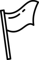 Triband flag, illustration, vector on a white background.