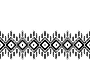 Black and White Abstract Geometric Tribal Pattern. Aztec, Navajo geometric print. Ethnic design wallpaper, fabric, cover, textile, rug, blanket. vector