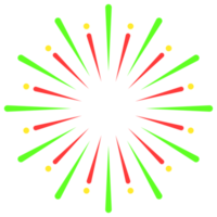 ícone de fogo de artifício colorido png