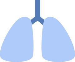 Healthy lungs, illustration, vector on a white background.