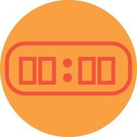 Digital alarm clock, illustration, vector on a white background.