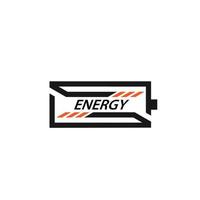 carga logotipo diseño energía logotipo tecnología vector