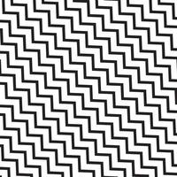 Black and white stripes zigzag parallel horizontal lines on a white background in a abstract style. For print, pattern fabric, fashion textile, wallpaper, clothing, wrapping, batik vector