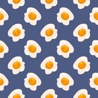 Cracked eggs,seamless pattern on purple background. vector