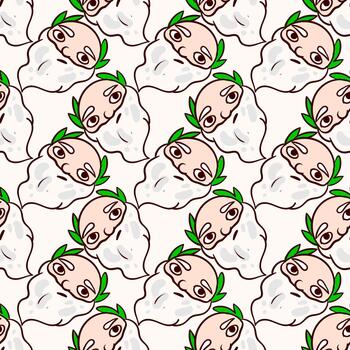 Zeus god pattern, seamless pattern on white background. vector