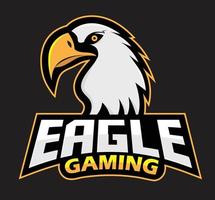 águila esport vector logo concepto aislado sobre fondo blanco. pictograma del equipo de brooklyn de nueva york de infografía web. logotipo de la mascota de la ilustración de la impresión de la camiseta de la camiseta del pájaro salvaje de la calidad superior