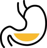 Hospital gastroendocrinology, illustration, vector on a white background.