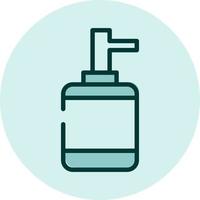 Self care liquid soap, illustration, vector on a white background.